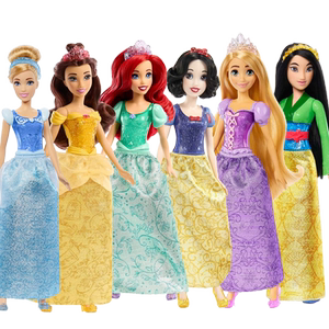 Genuine Barbie doll Disney Drink Princess Mermaid Princess joint can move girls to go to domestic toys