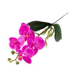 Simulated butterfly flowers, four-head feel, butterfly orchid home dining table decoration, floral vase flower arrangement, simulated plants