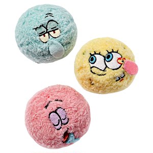 
Hoopet SpongeBob SquarePants co-branded cat toy plush bell spherical sounding pet dog doll