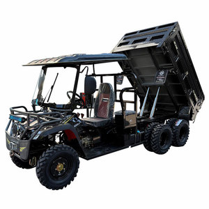 众骑豹全地形车农夫车盘式分时六驱后八轮宗申360cc2.2米车棚绞盘