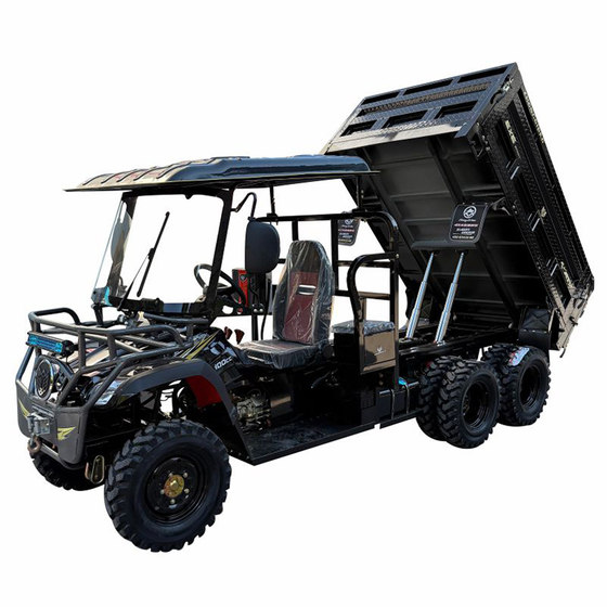 Zhongqi Leopard all-terrain vehicle farmer's disc type time-sharing six-wheel drive rear eight-wheel Zongshen 360cc 2.2-meter carport winch