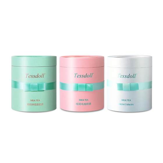 
Tessdoll Taiwanese milk tea white peach oolong tea small package brewed drink instant milk tea powder brewed drink