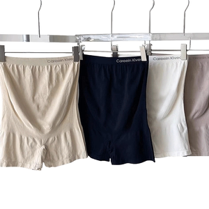 Pregnant women's safety pants underwear two -in -one waist size can wear non -trace ice silk anti -glow and bottom shorts summer

