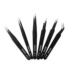 eds anti-static round head plastic tweezers