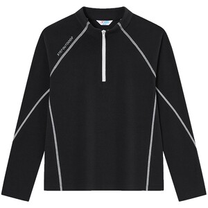 
Xtep Children's 2026 T-shirt New Boys Half-cardigan Long Sleeve Children's Outdoor Bottoming Shirt Medium and Large Children's Sweatshirt