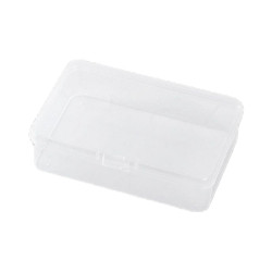 Transparent large-capacity storage box with cover Goo card set sticker small card film organizer box radiation storage box desktop ins