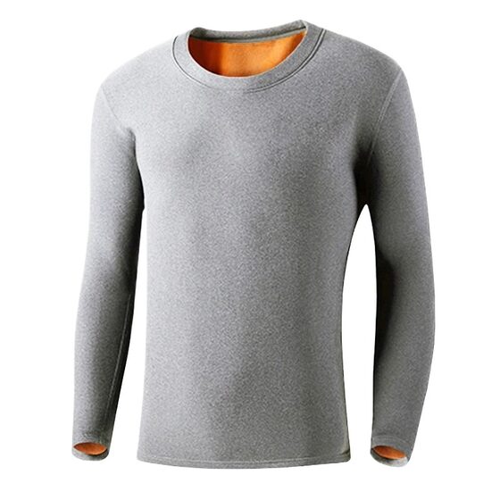 
Men's warm gold velvet long-sleeved T-shirt in autumn and winter thickened velvet autumn clothes and autumn pants cold-proof underwear suit tops