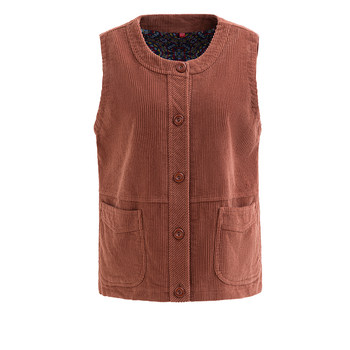 Round neck vest loose cotton corduroy vest
