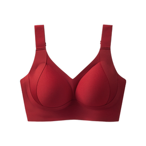 
Daughter waistless underwear women's suit with large breasts showing small breasts glossy face and soft support adjustment thin bra