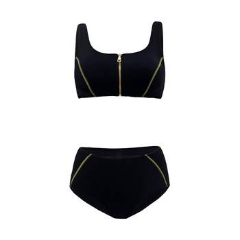 BE范德安ins修身运动分体泳衣
