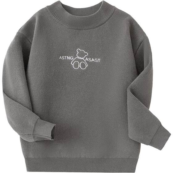 
Little Elephant Ham children's clothing boys' velvet sweater winter clothing thickened children's knitted sweater bottoming shirt 2026 new trend