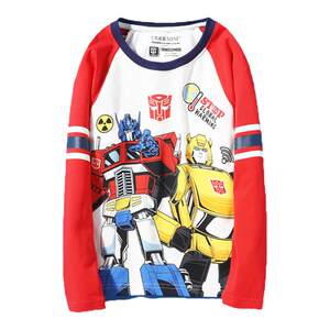 Boys long-sleeved T-shirt pure cotton T-shirt spring and autumn children's clothing cotton base shirt baby Class A Ultraman big boy's style
