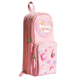 Portable school bag, pencil case, large capacity, high-looking stationery bag