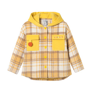 
Viciusss Marushe boys' woolen coat quilted 2025 new autumn and winter children's hooded woolen coat thick