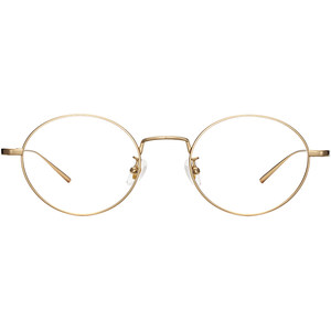 
Kagamine gold-wire oval glasses for women, white, high-end, nearsighted, can be equipped with ultra-light pure titanium anti-blue light eye frames