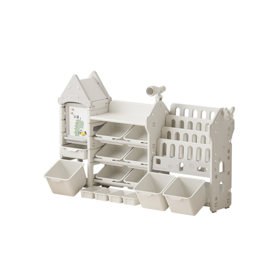 Children's toys receiving cabinet home multi -layer shelf baby picture book bookshelves three -in -one classification and sort out the locker
