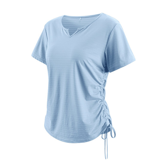 
Fat mm plus size yoga clothes for women quick-drying sports T-shirts cool breathable sports casual tops fitness clothes short-sleeved summer
