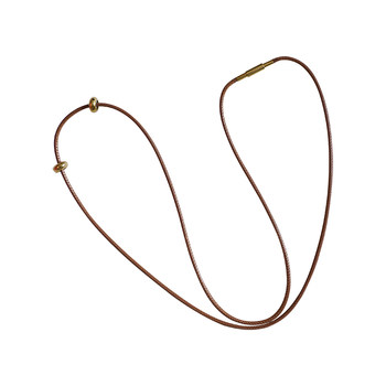 
Hong Jing's handmade 1.5 leather wax rope thread clavicle chain jade gold pendant rope necklace rope universal style for men and women