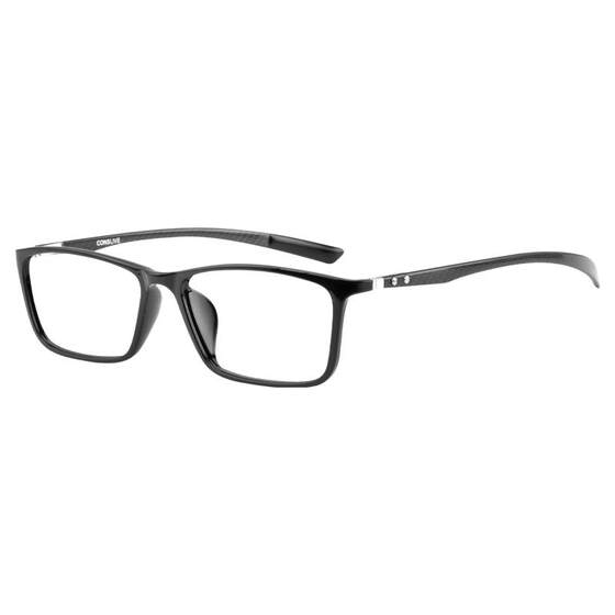 Kangshunine myopia glasses have a degree of men and women black frame ultra -light carbon fiber anti -blue light glasses frame T1316
