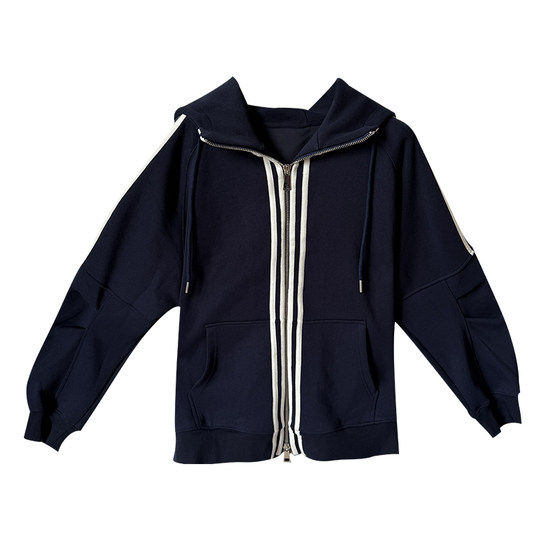 
Large size women's casual sweatshirt jacket 2025 autumn and winter 200*0.5kg baseball uniform fat mm sports loose hoodie trend