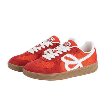 HBDxWeFlower joint red German training shoes versatile casual couples 2025 new height-enhancing shoes for men and women