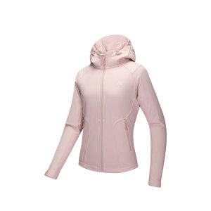 
ANTA Four-Proof Plus Velvet Soft Shell Jacket Earth Shell Outdoor Water-Repellent Jacket Women's Autumn and Winter Windproof Top