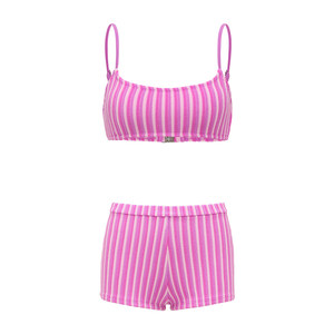 
Yukari swim split swimsuit women's 2026 new bikini small breast push-up beach vacation boxer swimsuit