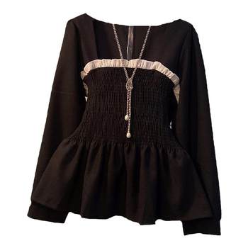 Fashion Large -scale Fang Get Flying Flying Border Top
