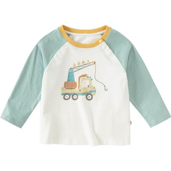
David Bella 2026 spring new style boys' long-sleeved T-shirts children's style bottoming shirts baby boy cotton tops