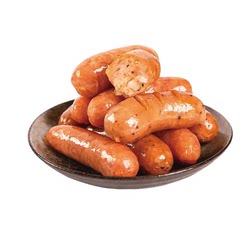 Volcanic stone grilled sausage, crispy and juicy, authentic hot dog, pork sausage, air fryer grilled sausage, original flavor with black pepper