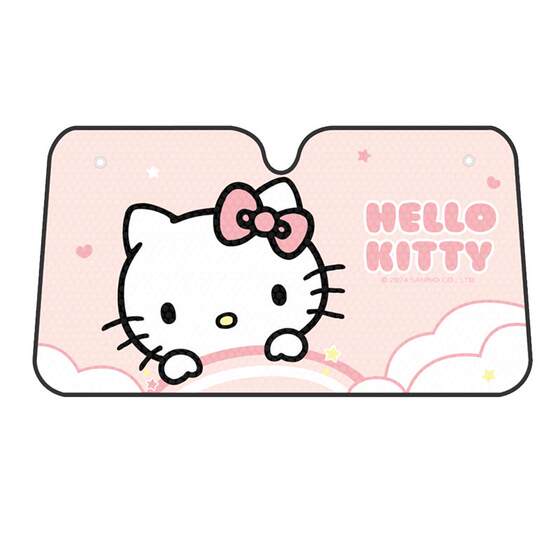 Sanrio car before shading, sunscreen and heat insulation before covering the windshield before the windshield cover, the sunbathing car is used in the sunboard
