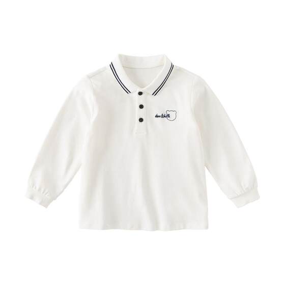 
[Same style in the mall] David Bella boys' POLO shirt long-sleeved spring new style children's T-shirt bottoming shirt top