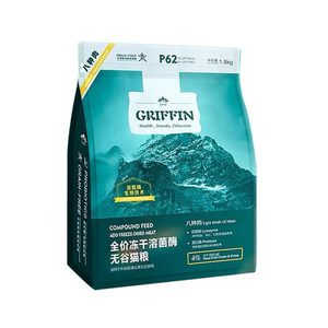 
Guifen cat food P62 full price freeze-dried lysozyme dog food grain-free eight kinds of meat probiotics 1.8kg Guifen flagship store