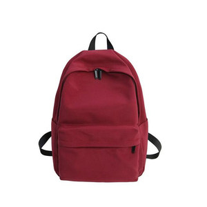 Japanese schoolbag light girl vintage solid color backpack for men high school nylon waterproof college student computer backpack