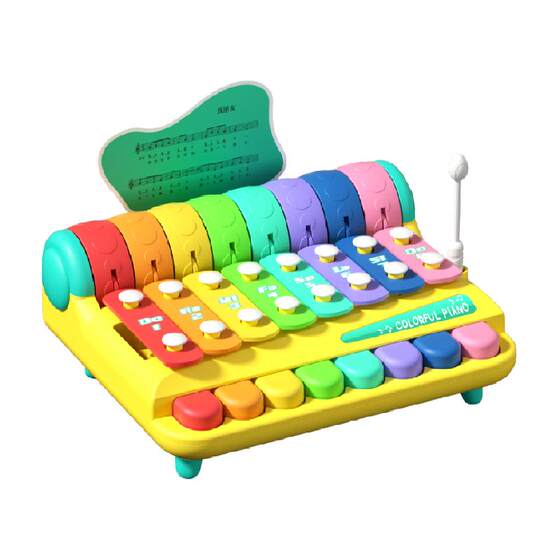 Infant and toddler eight-tone percussion baby fun hand percussion percussion children's musical instrument educational toy music Christmas gift