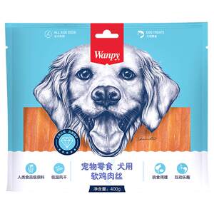 WANPY Naughty Dog Snack Small Soft Chicken Symnomy Chicken Bart Lead Training Award Snacks Mogo 400g