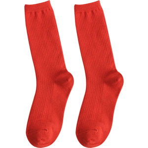 
South Korea imported etna solid color socks women's spring and autumn style fashion long tube pile stockings Dongdaemun purchasing medium tube socks