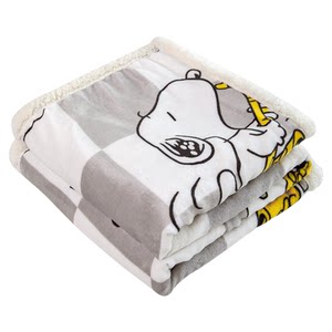 
70x100cm Snoopy Class A double-sided blanket winter air-conditioned sofa nap flannel children's blanket sherpa