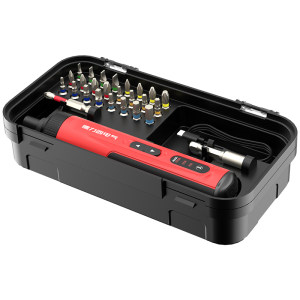 
Delixi Electric electric screwdriver rechargeable high torque repair tool straight handle screwdriver 25 bit set