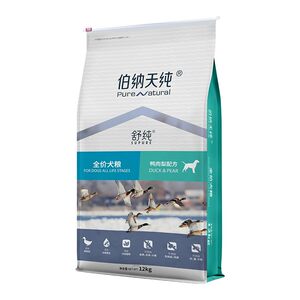 伯纳天纯鸭肉梨狗粮舒纯比熊中大型成幼犬泪痕管理通用犬主粮12kg