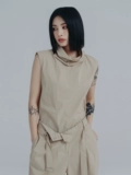 Simple Black 2023 Summer New Гонконг в стиле простая футболка с ручной рубашкой для женщин для женщин