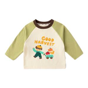 
[Double-sided velvet] Dudujia children's bottoming shirt boys' long-sleeved T-shirt winter baby autumn and winter tops girls' clothes