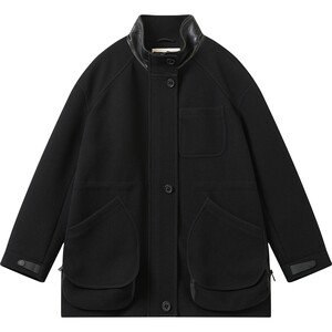 
The same warm and cold-proof short woolen jacket for women in the shopping mall, new autumn and winter black top BDS4AD3287