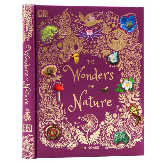 dk典藏博物馆 大自然的奇迹The Wonders of Nature 英文原版 自然界岩石矿物微生物植物动物插图科普集少儿百科科普图书