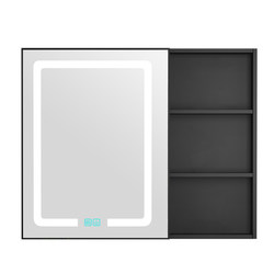 Aluminum alloy bathroom mirror cabinet waterproof and defogging source factory