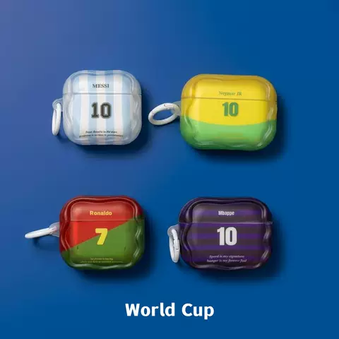 World Cup Football Stars Jersey Airpods Case Collection 12 AirPods Cases