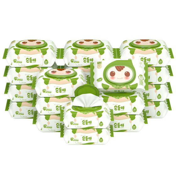 Shunshun'er imported baby wipes portable small bag baby wet tissues for infants and toddlers' hands and mouth 20 pumps