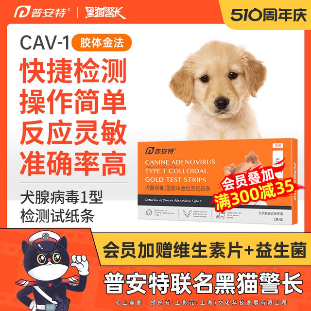 Pointe Canine Adenovirus Type 1 Test Paper CAV Test Card ມີໄຂ້ສູງ ໄອ Anorexia Check Dog Test Paper