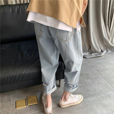 taobao agent Summer jeans, pants, for leisure, Korean style