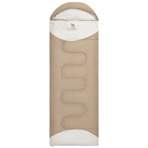 Camel outdoor sleeping bag adults male adult camping four seasons winter down cotton thickened and warm, cold, cold, and dirty sleeping bag